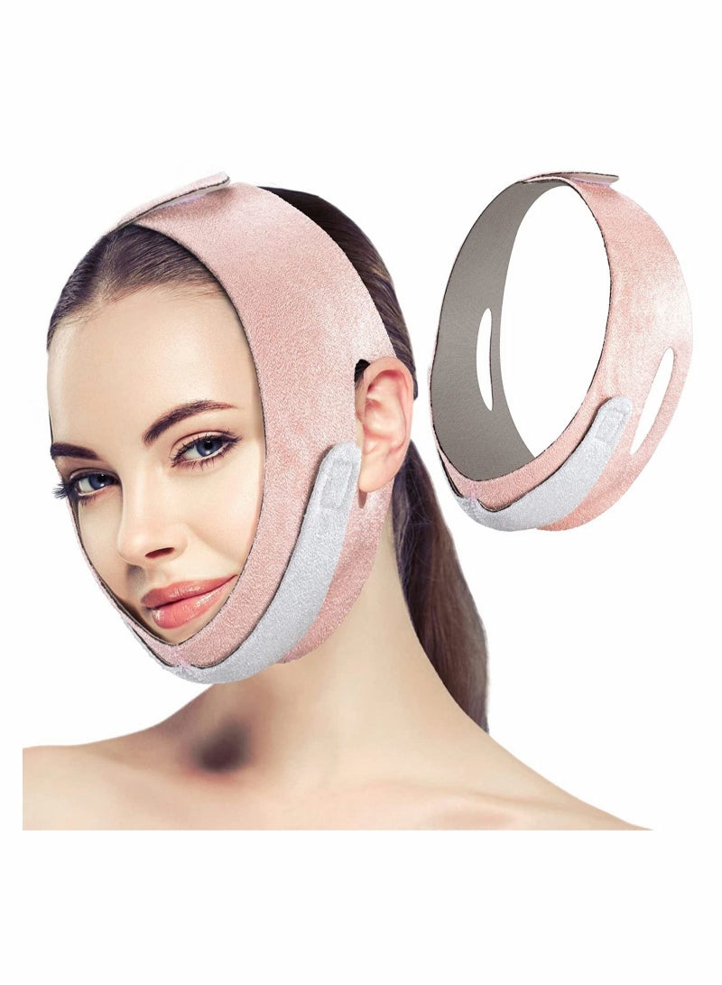 Excefore Facelift Band, Double Chin Reducer, V-Line Lifting Mask Ladies and Men's Chin Strap, Lifting Firming Facial Plastic Shaping Band  - Image 1