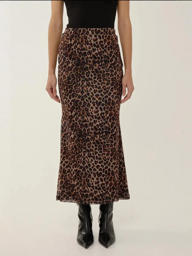 HICCUP Maxi Skirt with Patterned Design