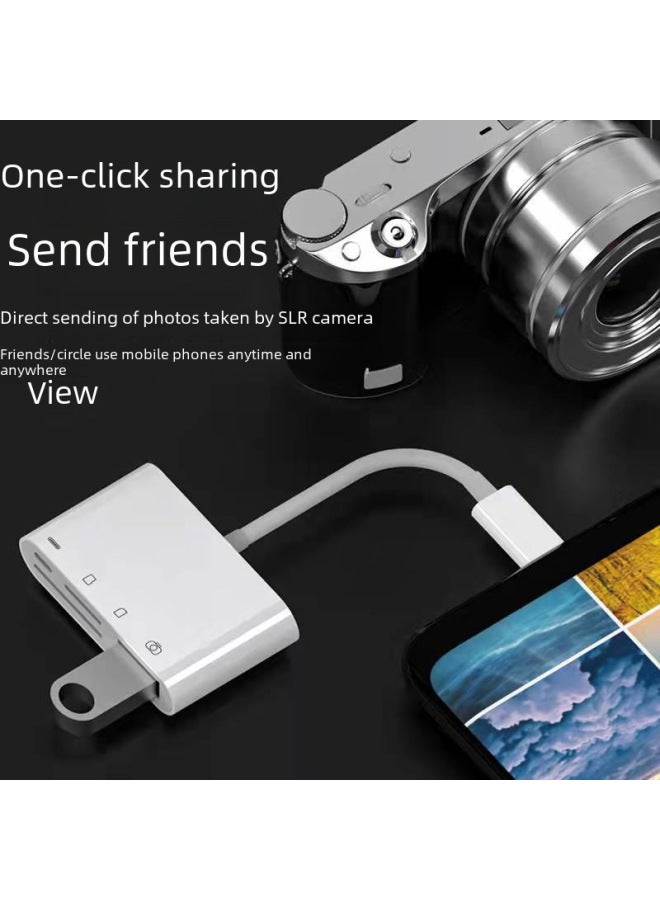 قارئ بطاقات متعدد الوظائف بأربعة في واحد 
محطة إرساء من نوع Type-C 
محول عالي السرعة USB 3.0 إلى TF/SD 
حل متكامل لجميع احتياجاتك - Image 4