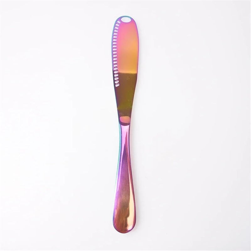 1Pcs Stainless Steel Jam Knife, Butter Hole, Cheese Dessert, Kitchen Cutting Tool(Color-1) - Image 1