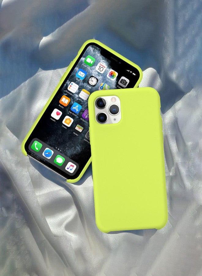 CATANES [for iPhone 11 Pro Max] Silicone Case Shockproof Protective Case Anti Scratch Smooth Case Cover/Lime - Image 1