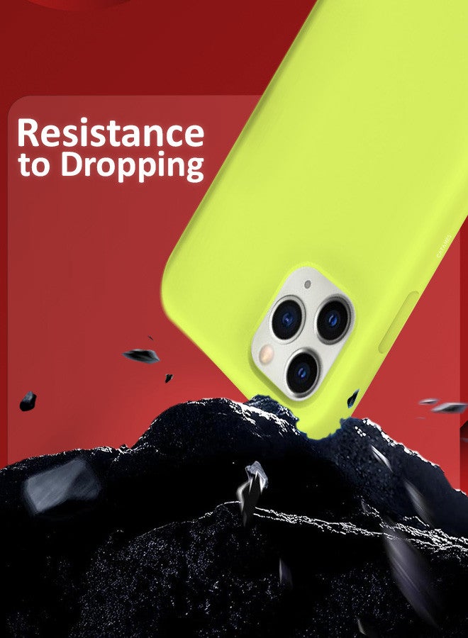 CATANES [for iPhone 11 Pro Max] Silicone Case Shockproof Protective Case Anti Scratch Smooth Case Cover/Lime - Image 3
