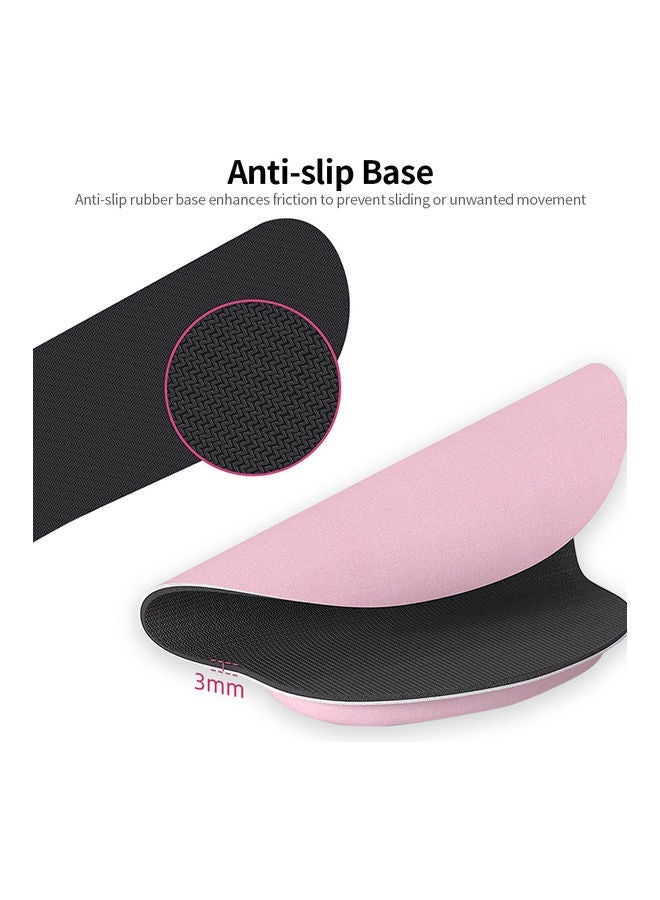 NIBEMINENT Keyboard Wrist Rest and Mouse Pad Set Pink - Image 3
