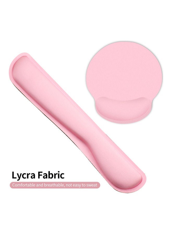 NIBEMINENT Keyboard Wrist Rest and Mouse Pad Set Pink - Image 5