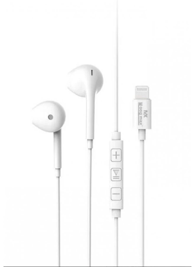 moogmax Moogmax Lightning Earphones For iPhone Wired Stereo Earbuds With Microphone Volume Contr ZEB2FE9CE2041EAECD958Z