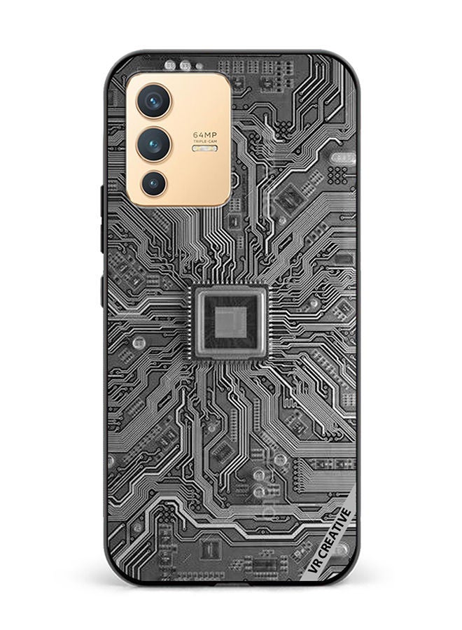 VR CREATIVE Protective Case Cover For Vivo V23 5G Layer Design Multicolour - Image 1