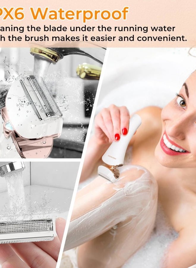 pritech Electric Shaver for Women - Cordless Ladies Shaver, Lady Razor for Legs, Arm, Underarms, Bikini, USB Rechargeable Razor Wet & Dry Waterproof Razor for Woman - Image 5