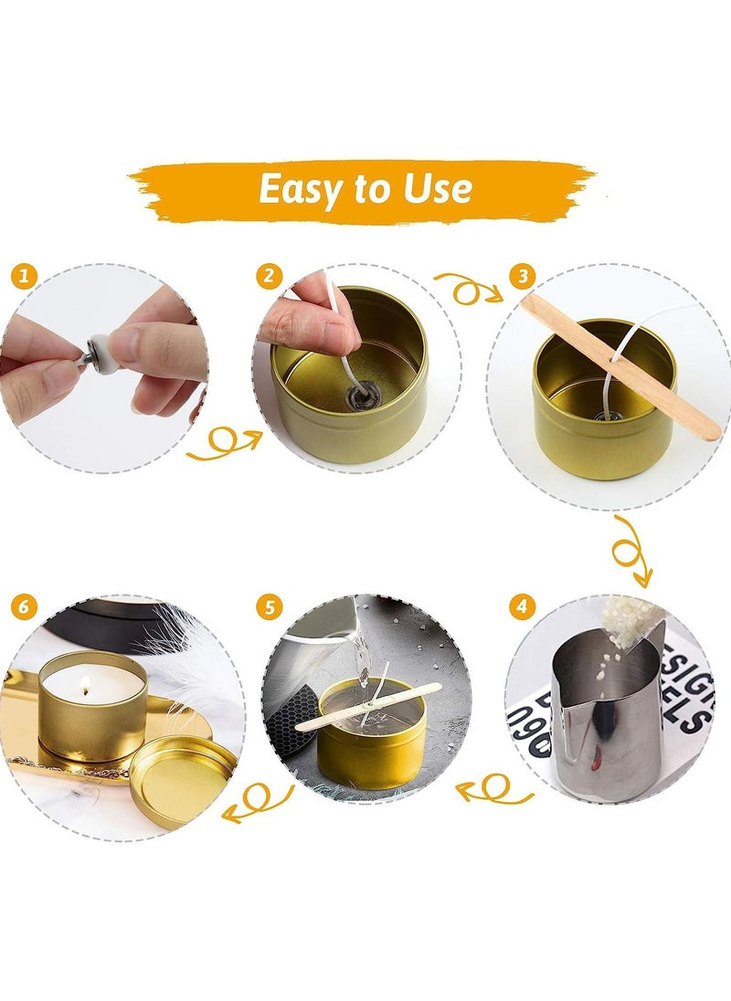 Arabest Candle Making Kit, DIY Candle Making Kit Supplies, Easy to Make Scented Candle Beewax Candle Craft Tools  - Image 4