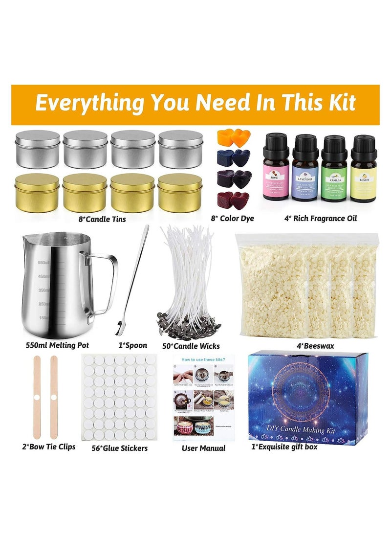 Arabest Candle Making Kit, DIY Candle Making Kit Supplies, Easy to Make Scented Candle Beewax Candle Craft Tools  - Image 2