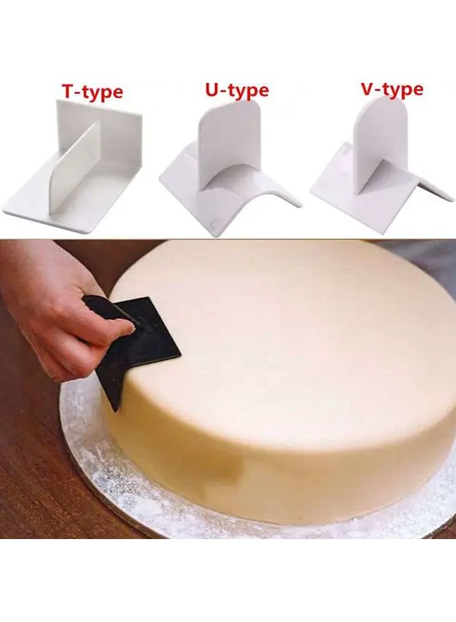 U Type Fondant Icing Smoother Polisher Cake Decorating Scraper Tool 1pc - Image 1
