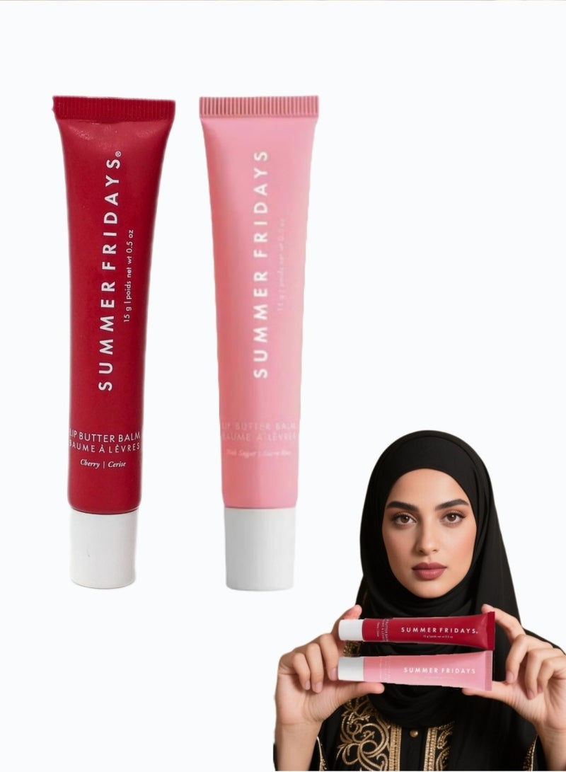 SUMMER FRIDAYS Summer Fridays Lip Butter Balm , Soothing Lip Care - Cherry+Pink Sugar，One of two colors - Image 1