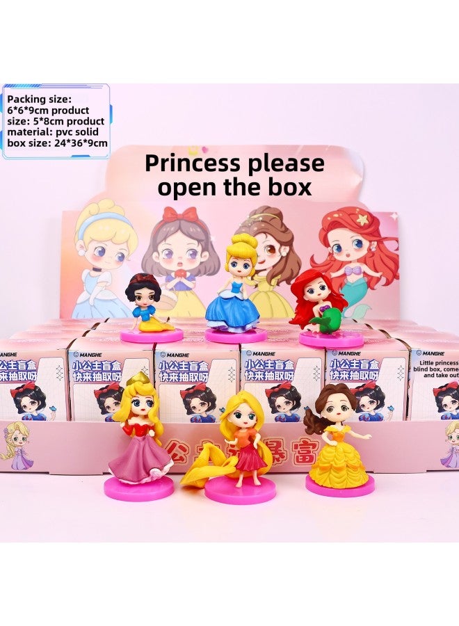 general Hundreds Of Animation Hand-run Stationery Toys Blind Box Doll Model Ornaments Children's Surprise Gifts Student Stalls Wholesale-Color:1 Random Piece For The Little Princess (pvc Solid Model) (24 Pi - Image 1