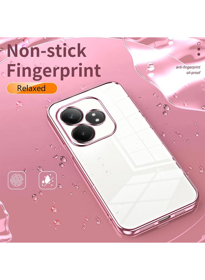 اس-توب جراب لهاتف Realme GT Neo6 SE، جراب هاتف شفاف مطلي بفتحة دقيقة - Image 4