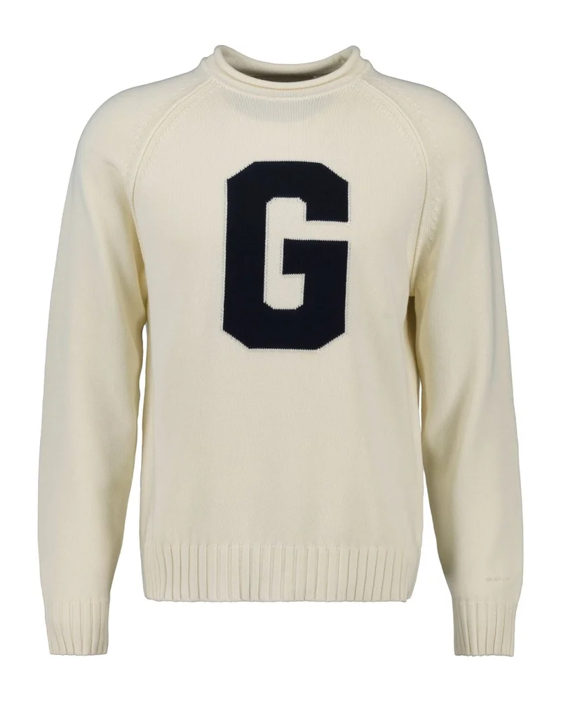 GANT  Gant Intarsia G Crew Neck Sweater for Men | Best Price UAE
