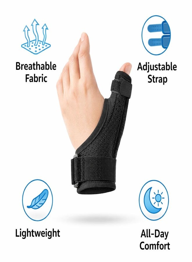 Dr Helix Thumb Brace for Pain Relief & Support - Adjustable Thumb Support Splint for Arthritis, Sprain & Tendonitis - Breathable, Comfortable Fit - (Left) - Image 2