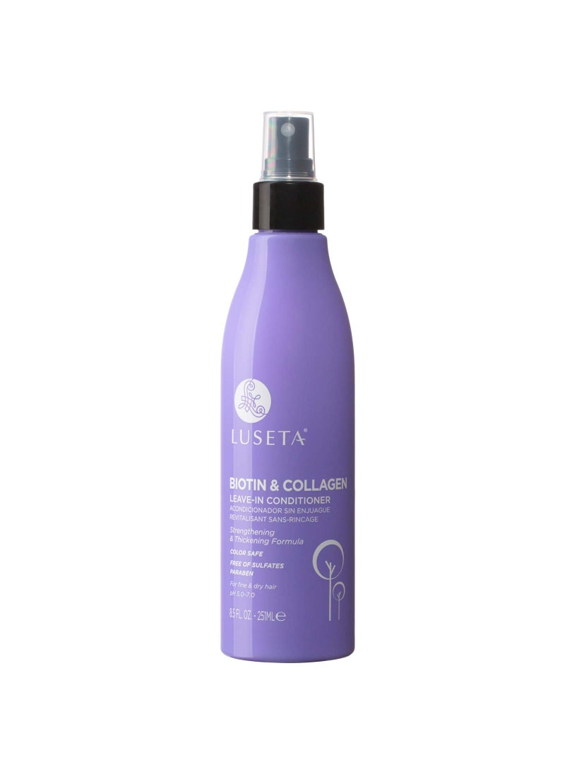 L LUSETA Luseta Biotin Leave in Conditioner for Dry Damaged Hair, Natural Thickening Volume Conditioner for Hair Loss and Thinning,8.5Fl Oz, Hair Detangler Spray for Women 