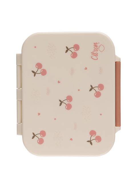 Tritan Snackbox With 3 Compartments For Kids, Leak Proof And Bpa Free - Cherry