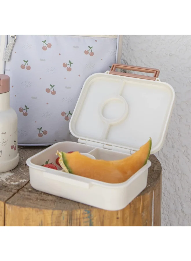 سترون صندوق وجبات خفيفة Tritan بثلاثة أقسام للأطفال، مانع للتسرب وخالٍ من BPA - كرزي