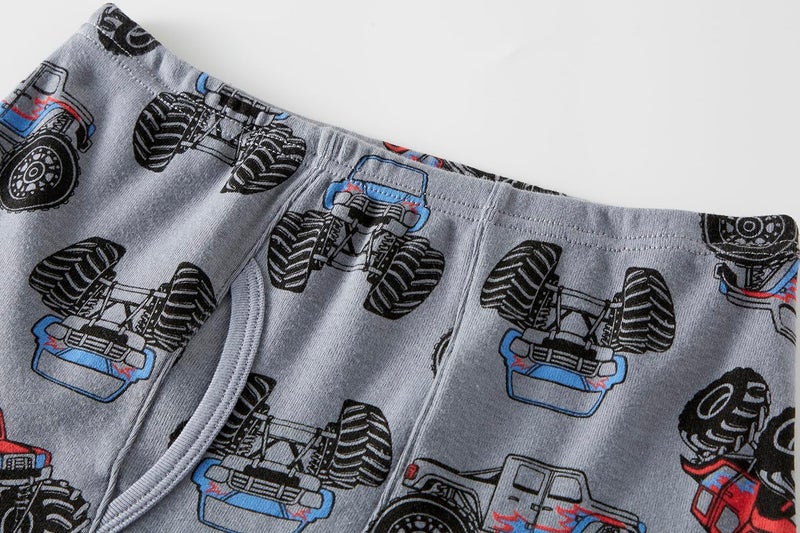Winging Day Boys' Cotton 6-Pack Fire Trucks Boxer Brief Underwear Size 4T - Image 4