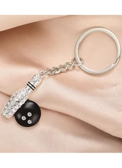 Goolsky Fashion Crystal Rhinestone Bowling Ball Pendants for Women Stainless Steel Sports Key Ring Car Key Chains Women Jewelry  - Image 1