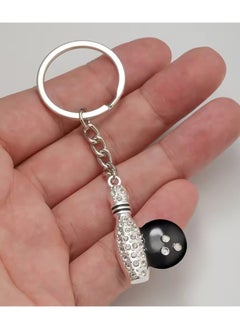 Goolsky Fashion Crystal Rhinestone Bowling Ball Pendants for Women Stainless Steel Sports Key Ring Car Key Chains Women Jewelry  - Image 5