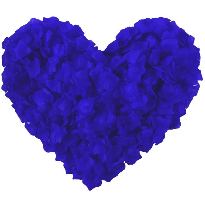 PACK OF 1000 ROSE PETALS ARTIFICIAL FLOWERS FOR DECORATION WEDDING PARTYROYAL BLUE