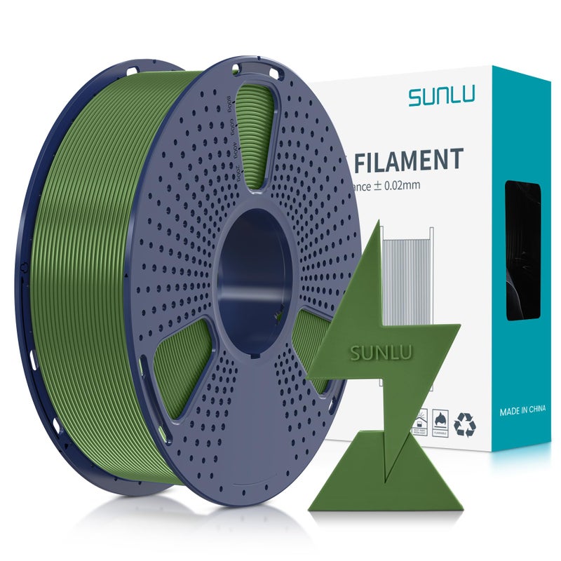 SUNLU High Speed PLA Filament 1.75mm, 30mm/s - 600mm/s Print Range, for Print Christmas Tree, Designed for Fast Printing, Good for Fast Printing, 1KG Olive Green - Image 1