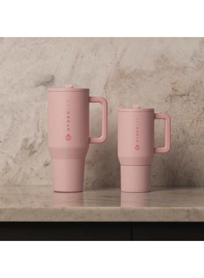 إبريق مائي هيدروج كيدز - زجاجة ماء معزولة للأطفال سعة ٢٠ أونصة مزودة بقشة ومقبض | مقاومة للتسرب ومتينة | مثالية للمدرسة والرياضة والغداء والسفر والتخييم، لونها وردي رملي - Image 5