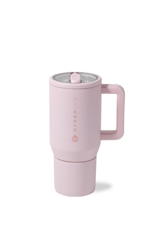 إبريق مائي هيدروج كيدز - زجاجة ماء معزولة للأطفال سعة ٢٠ أونصة مزودة بقشة ومقبض | مقاومة للتسرب ومتينة | مثالية للمدرسة والرياضة والغداء والسفر والتخييم، لونها وردي رملي - Image 1