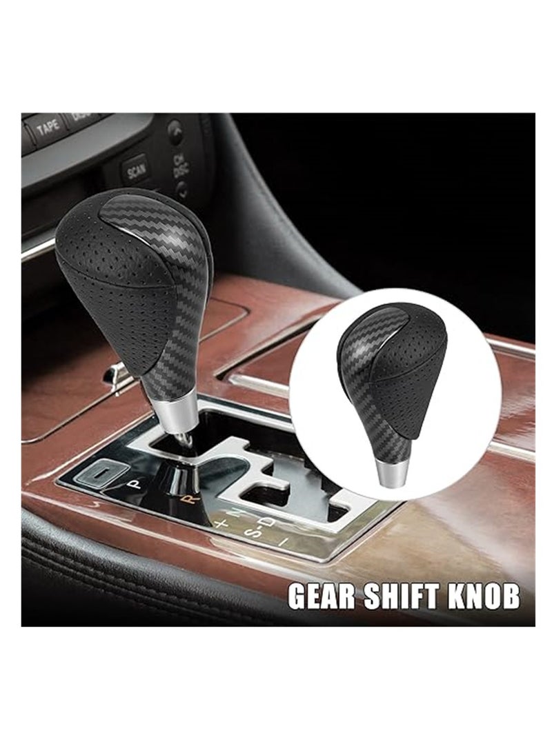 Zikra Car Automatic Gear Stick Shift Knob, Carbon Fiber Pattern Black Automatic Gear Stick Shift Knob, for Lexus RX450h 2010-2015 and Lexus F 2008-2014 - Image 2