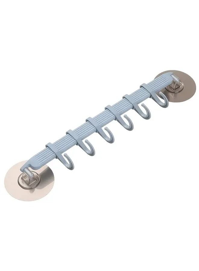 بلو نو دريل 6 هوك منحنى حامل دش مع ملصقات حائط مجانية - Image 1