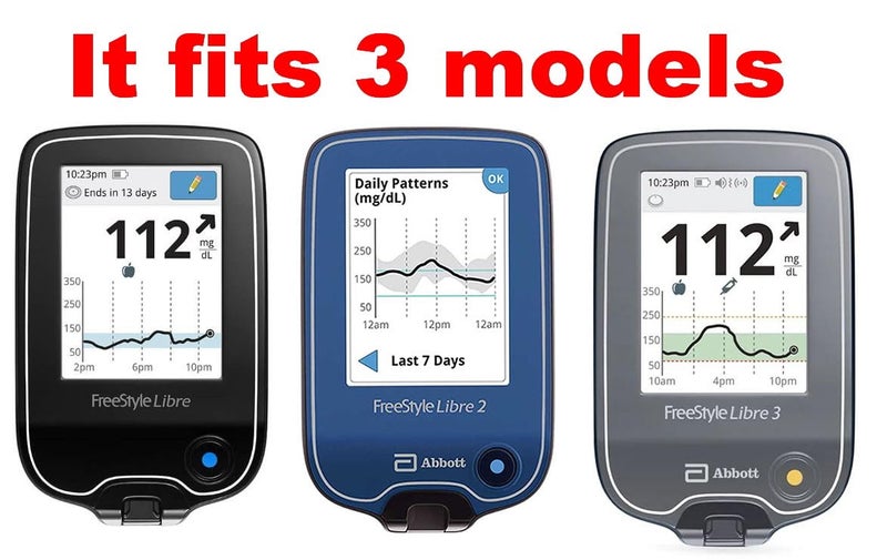 SNK Fitted Leather Case W/Screen Protector (Includes Carabiner & Lanyard) for Freestyle Libre,Freestyle Libre 2, Freestyle Libre 14 Day,Freestyle Libre HD (Black) - Image 4