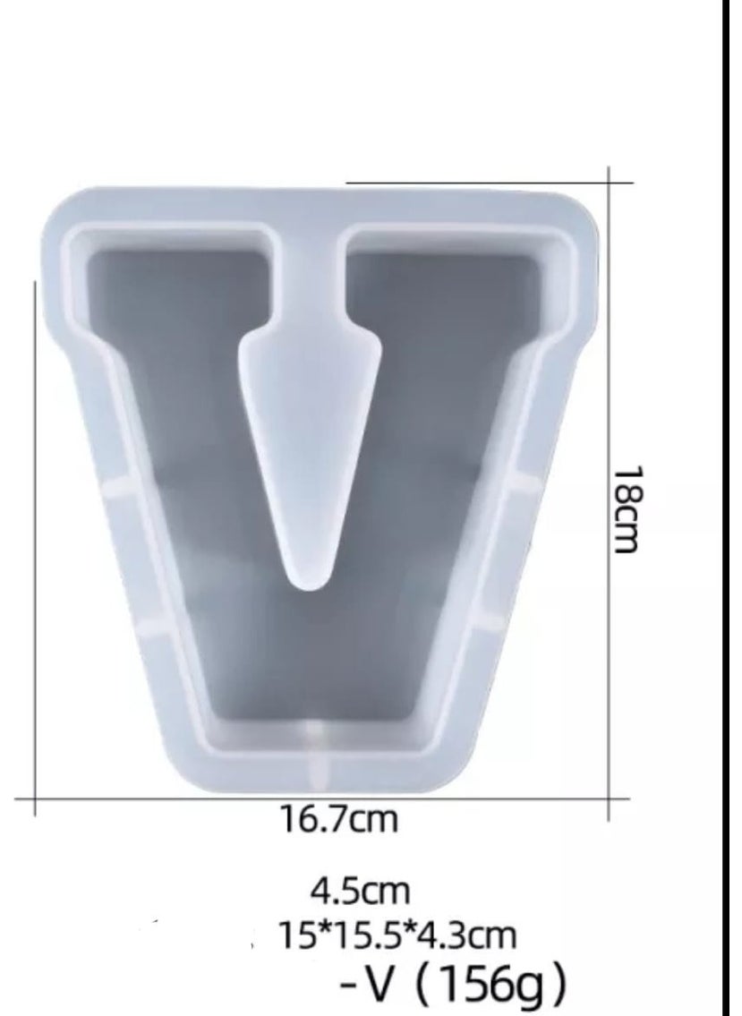 Large Resin Epoxy Silicone Mold Big Size Letter - V - pzsku/ZEB30ABE509EA16F43729Z/45/_/1732263240/1b0d97e5-697b-4965-8632-f5ec5713e6df