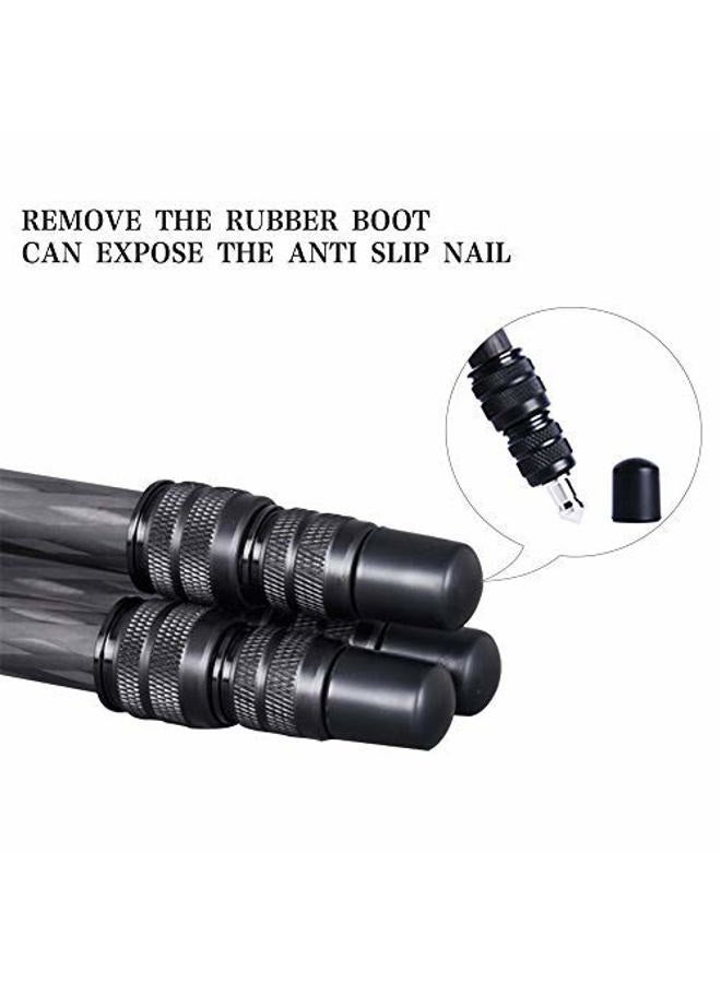 AOKA 28in/1.1lb Lightweight Compact Carbon Fiber Tripod with 360° Ballhead Travel Mini Tripod for Mobile Phone and Compact Mirrorless Cameras Black - Image 5