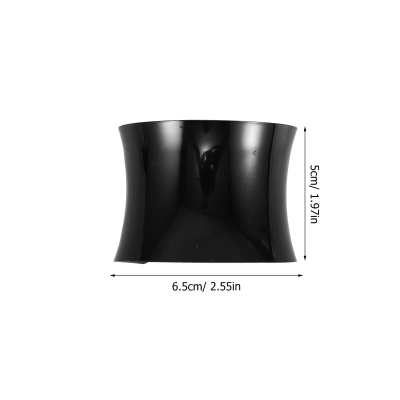 💍 سميك بتصميم هندسي بارز للنساء بأسلوب بونك أنيق - Image 5