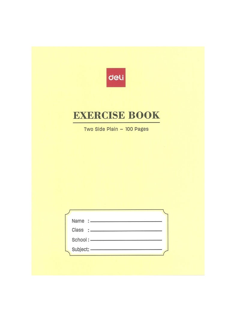Deli دفتر ملاحظات عادي مكون من 6 قطع يحتوي على 100 صفحة - Image 2