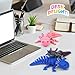TiTiC 3D Printed Axolotl Fidget Toy 3D Printed Animals ToyArticulated Flexible Axolot Fidget Toy Fun Gift Gradient Pink 10 in - Image 4