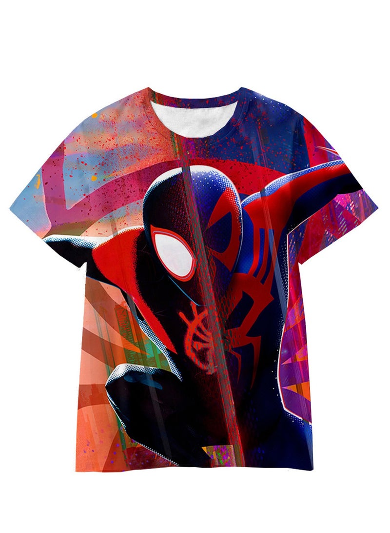 Spider-Man Across the Universe Handsome Loose Pullover T-shirt 3D digital printing personalized breathable T-shirt - Image 1