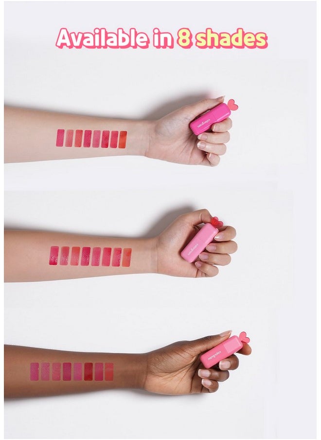 COLORGRAM - Juicy Blur Tint 08 Cooling Strawberry Daily Semimatte Semiglossy Longlasting Lip Stain Moisturizing Buildable & Blendable Highly Pigmented (0.12 Fl. Oz.) - Image 1
