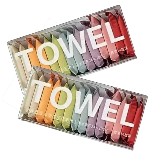 ARQIVO® Compressed Towel Tablet Portable Face Washcloth Reusable Wet and Dry Disposable, Baby Towel or Dog Camping Wipes for Travel Hiking Home Beauty (Pack of 28) - Image 1