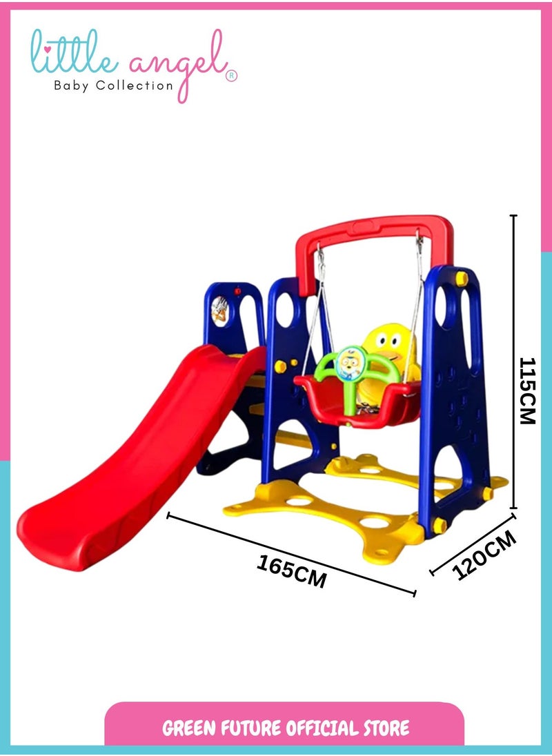 Kids Slide and Swing Set | Toddler Playset with Basketball Hoop | 3-in-1 Adjustable Activity Center for Indoor & Outdoor Play | Portable Climber & Sports Combo for Children - pzsku/ZEB3129286AA29B2E6458Z/45/_/1736610602/1e12ad82-dfa9-4643-bf7a-9f31076085d4