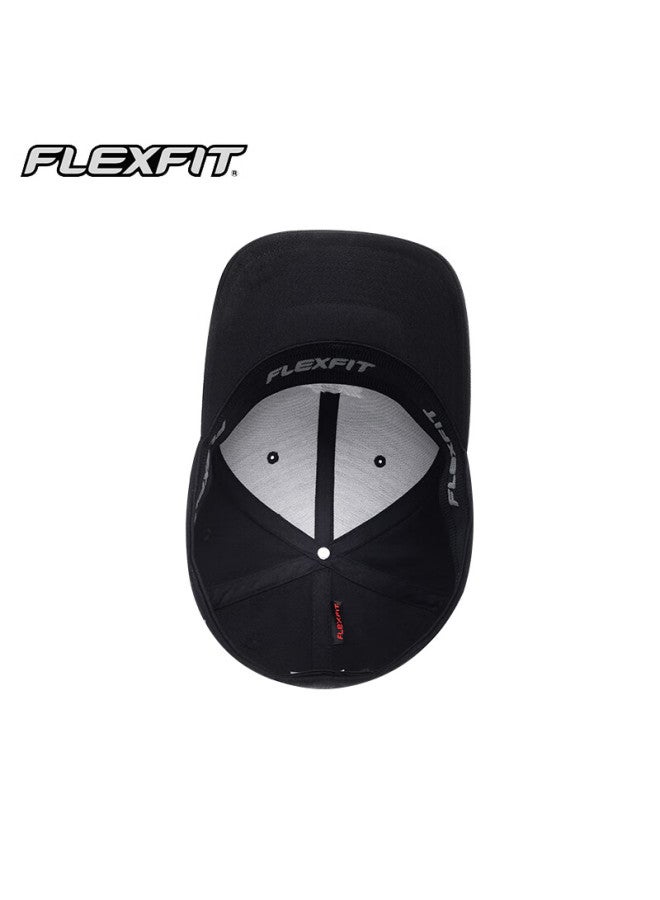 Flexfit Hard Top Embroidered Baseball Cap Men's Large Head Cirference Sun Protection Hat American Duck Tongue Cap Shows Small Face Black Black Xxl - Image 3