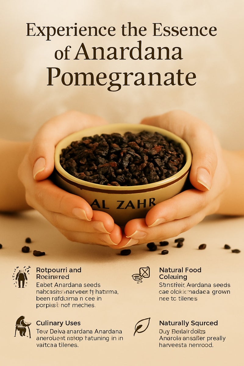 زهر بذور رمان أناردانا مجففة من AL ZAHR - نقية 100%، فرز يدوي وعالي الجودة - جودة ممتازة للاستخدامات البستانية والطبية والأعشاب - Image 5