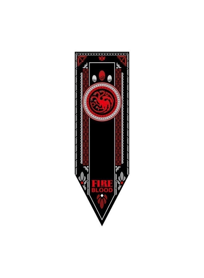 Targaryen House Flag from the "Game of Thrones" Series - 150 × 47 Cm - Woven Flag for Outdoor Walls - Image 1