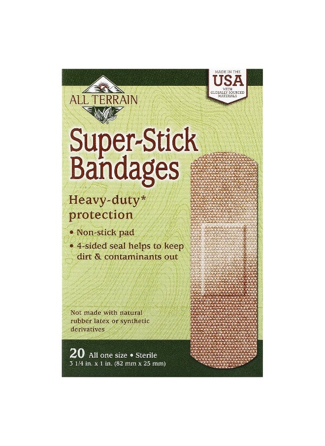 All Terrain All Terrain, Super-Stick Bandages, 20 Bandages  - Image 1
