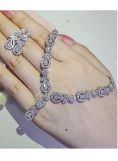 Jewelry For Life Luxury Jewellery Set For  Women Inlaid With Zirconia  - Image 2