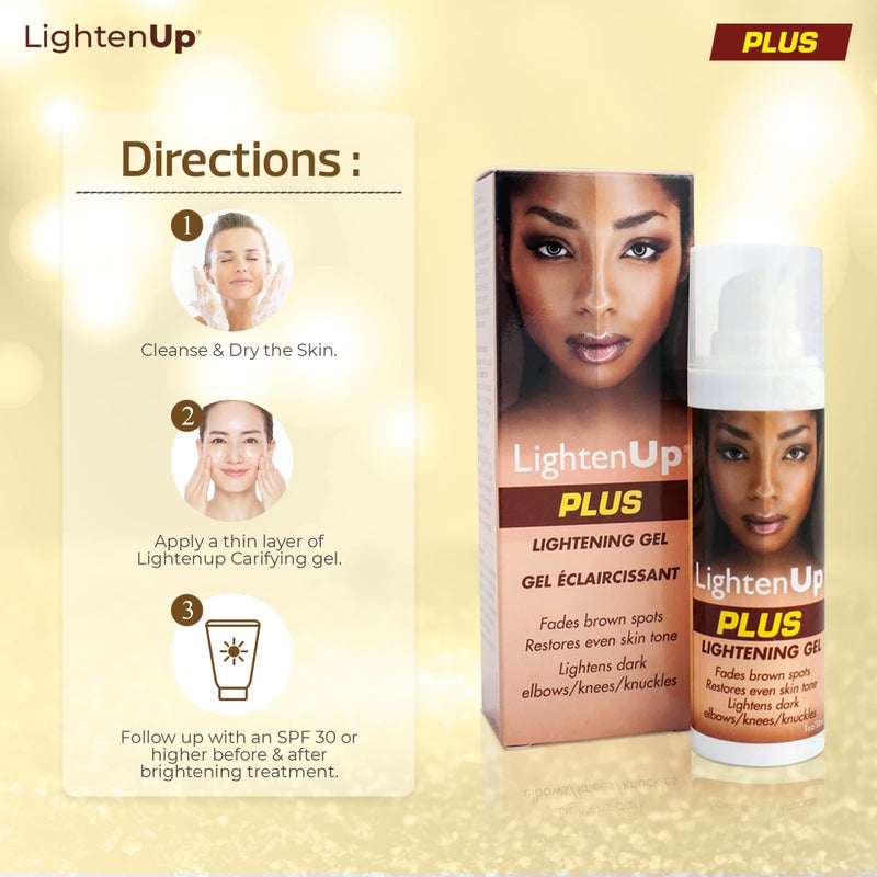 OMIC LIGHTEN-UP جل تفتيح لايتن أب بلس مع مضخة - 1 أونصة سائلة / 30 مل - مع زيت جوز الهند وألفا أربوتين - Image 3