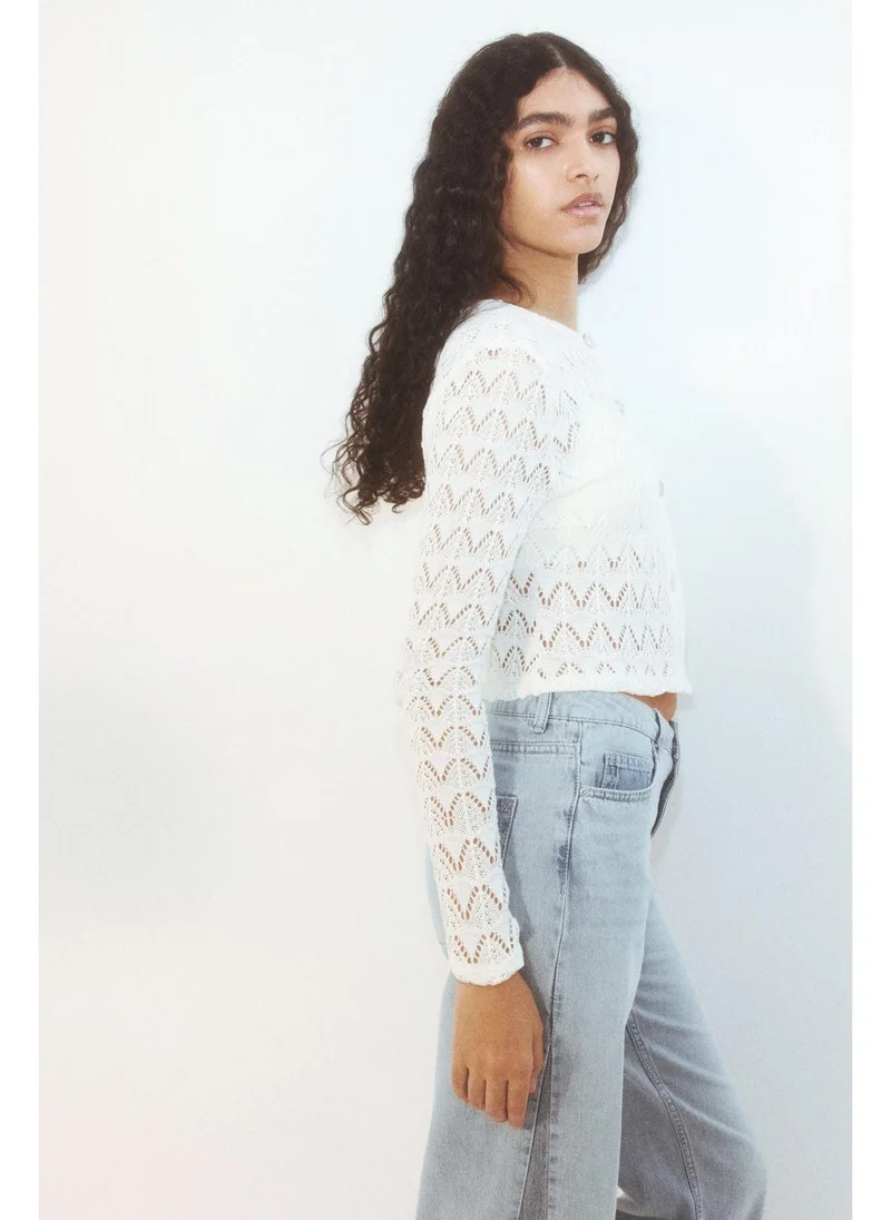 H&M Pointelle-knit cardigan