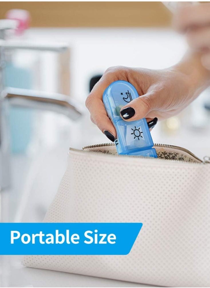 iMissiu - Weekly Pill Organizer 3 Times a Day, Compact Pill Box 7 Day with Roomy Pill Case and Sturdy Design - Image 1