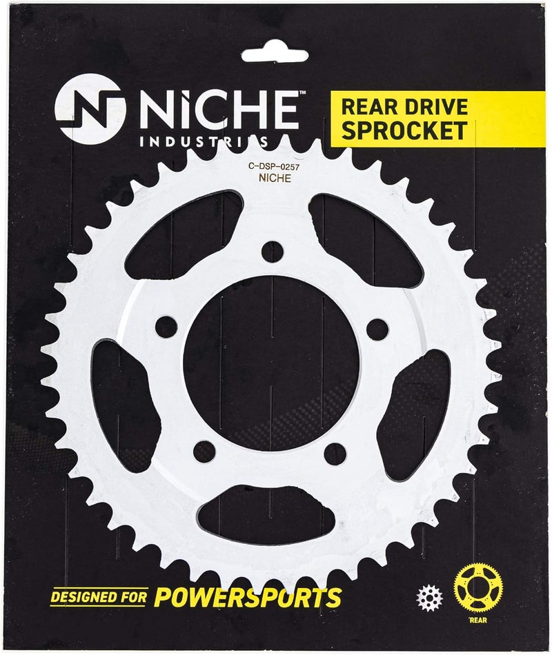 NICHE Drive Sprocket Chain Combo for Suzuki SV650S Front 15 Rear 44 Tooth 525VM-X X-Ring 108 Links - Image 4